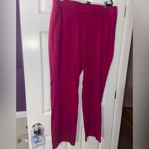 Lane Bryant fuchsia ponte pants. Worn once. Size 20.